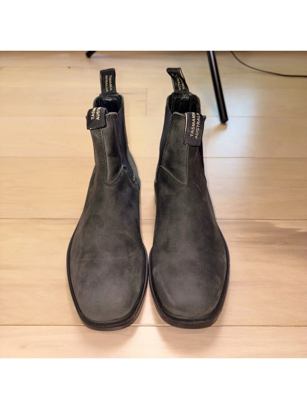 Blundstone Black Leather Slip On Chelsea Work Boots Men’s Size 8